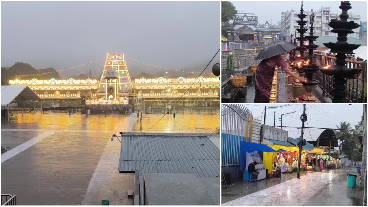 heavy_rains_in_tirumala_devotees_problems