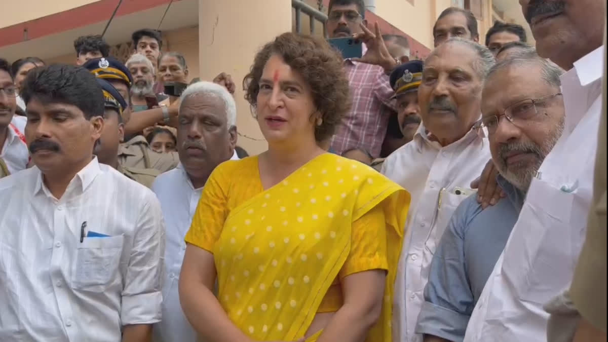 PRIYANKA GANDHI  WAYANAD BYELECTION  വയനാട് ഉപതെരഞ്ഞെടുപ്പ്  പ്രിയങ്ക ഗാന്ധി യുഡിഎഫ്