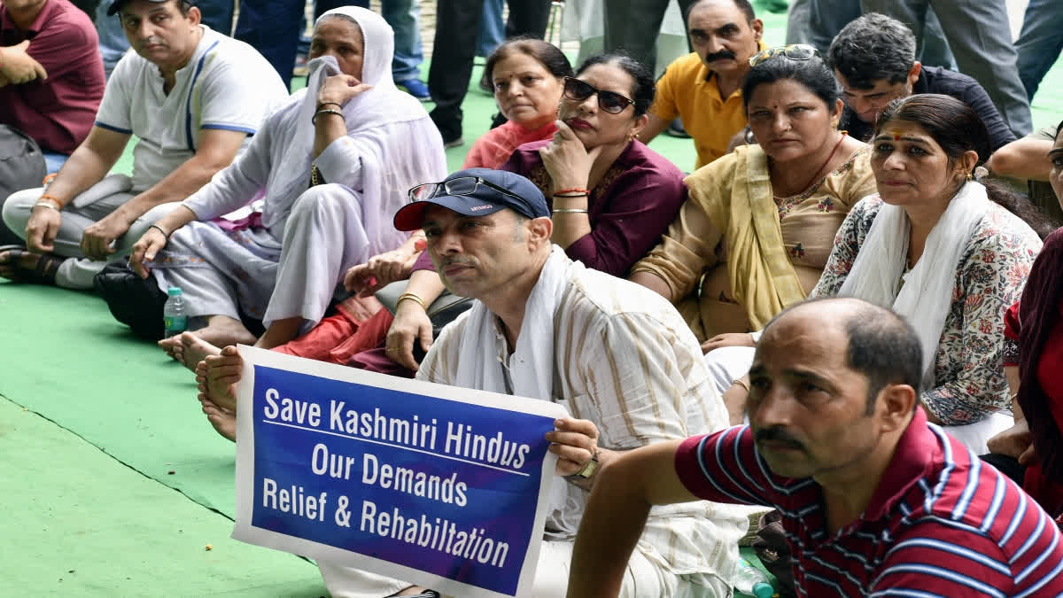 Return of Pandits to Valley  pandits return in controversy  jklf  National conference