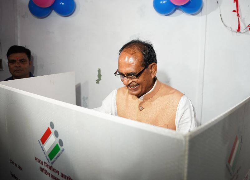 shivraj singh by election voting