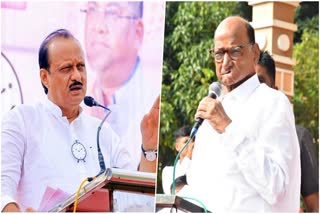 Ajit Pawar and Sharad Pawar