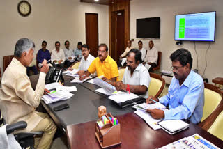 CM Review Meeting on Godavari Krishna Penna Rivers Linking