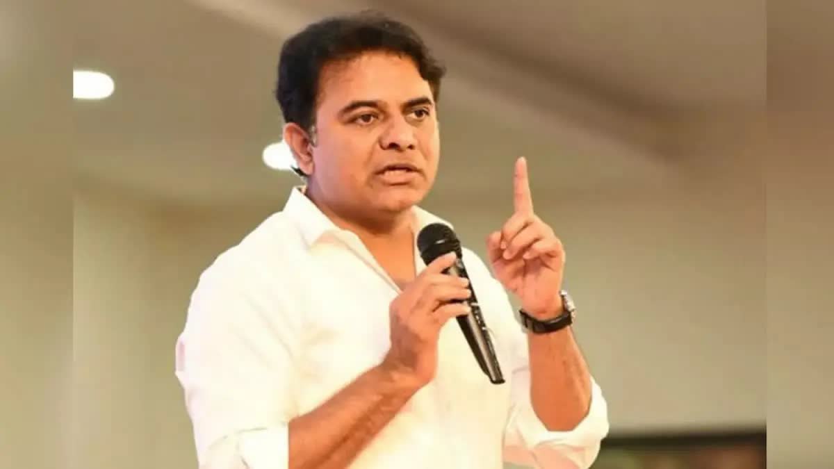 KTR Chit Chat in Party Office