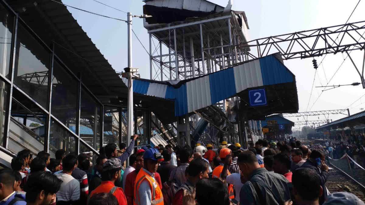 MAJOR ACCIDENT AT BURDWAN RAILWAY STATION IN BENGAL SEVERAL KILLED MANY INJURED DUE TO WATER TANK COLLAPSE