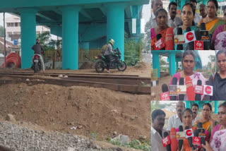 People suffered to cross the railway flyover at Vadugapalayam in Pollachi now happy with the subway project