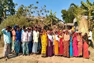 Protest Against Nalbari CRCC and Panchayat President in nalbari