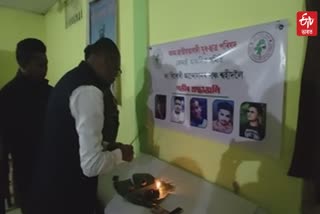 pays tribute to five martyrs in Jonai