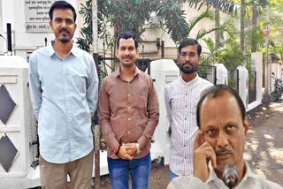 Research students aggressive against Ajit Pawar
