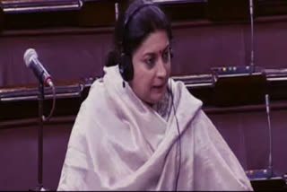 Smirti Irani in Rajya Sabha