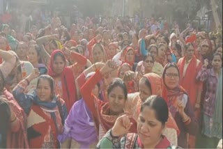 anganwadi-workers-protest
