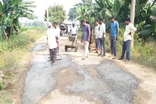 TDP_Leader_Doing_Road_Repairs_with_his_Own_Fund