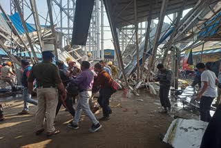 Accident in Vardhaman railway station premises