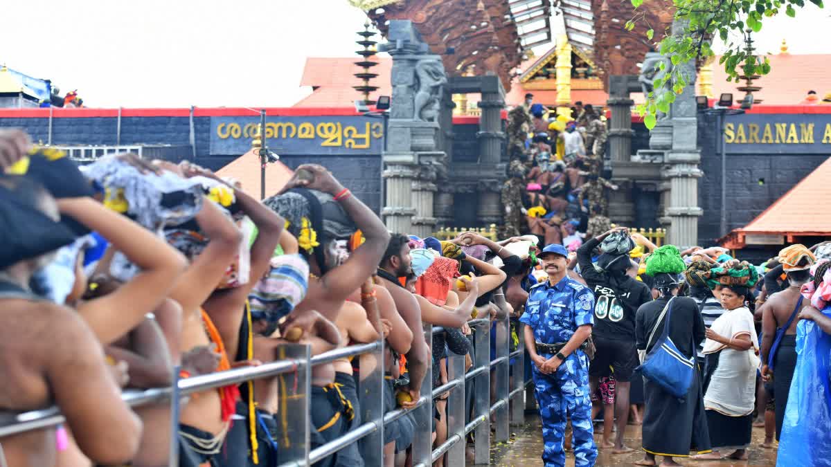 HEAVY RAIN IN SABARIMALA  ശബരിമലയിൽ പെയ്‌തത് കനത്ത മഴ  ORANGE ALERT IN PATHANAMTHITTA  SABARIMALA NEWS