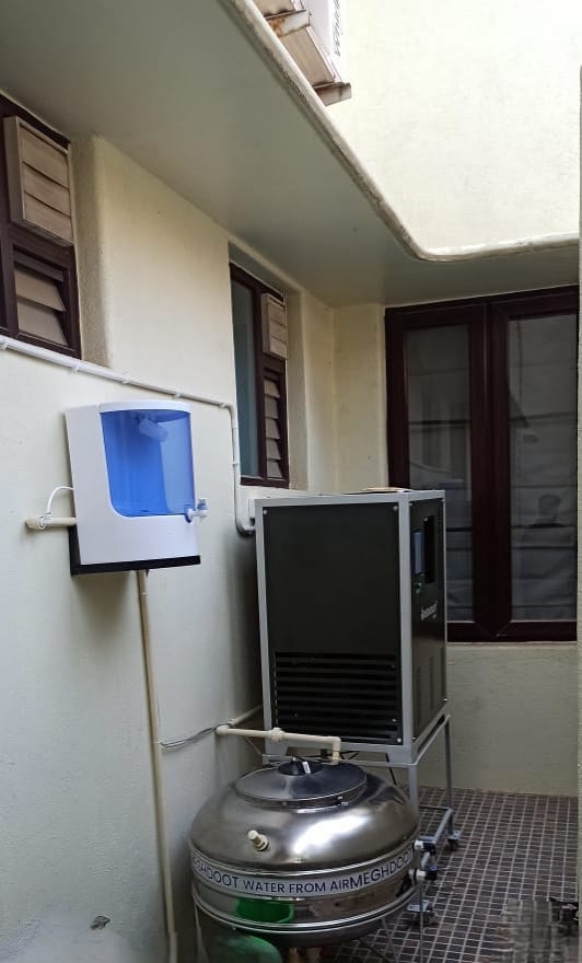 AWG machine set up at one of the residences at Whitefield in Bengaluru