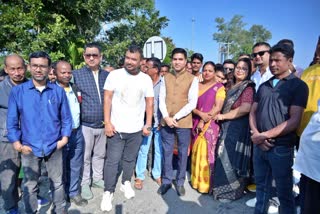 Newly appointed minister Rupesh Gowala visited Dibrugarh