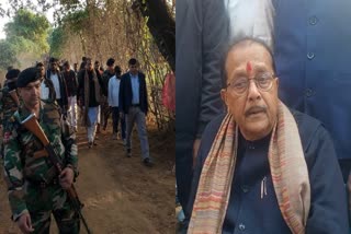 Minister Radhakrishna Kishore reached Palhe Turkun village of Palamu