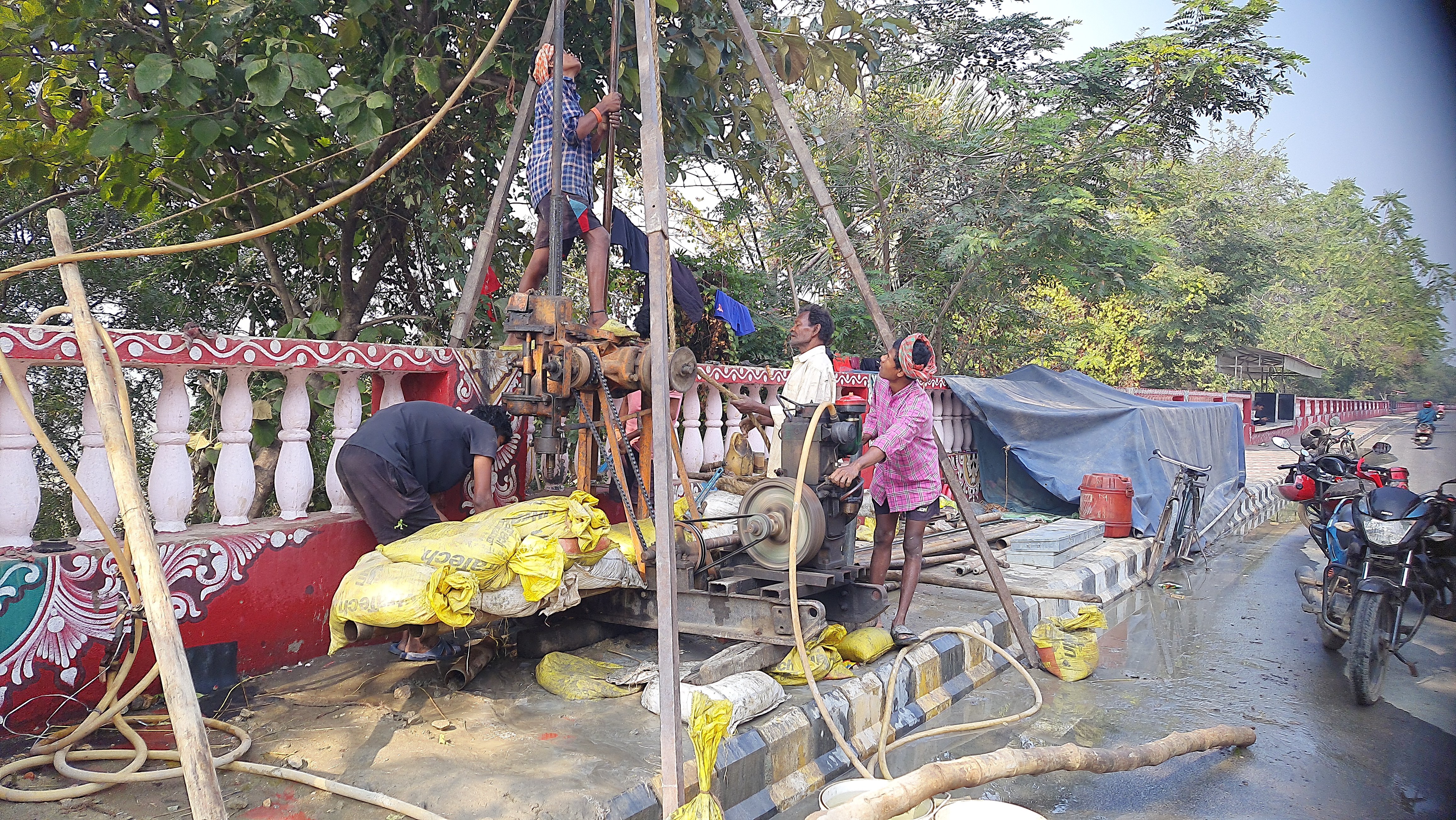 Mahanadi river front Soil testing