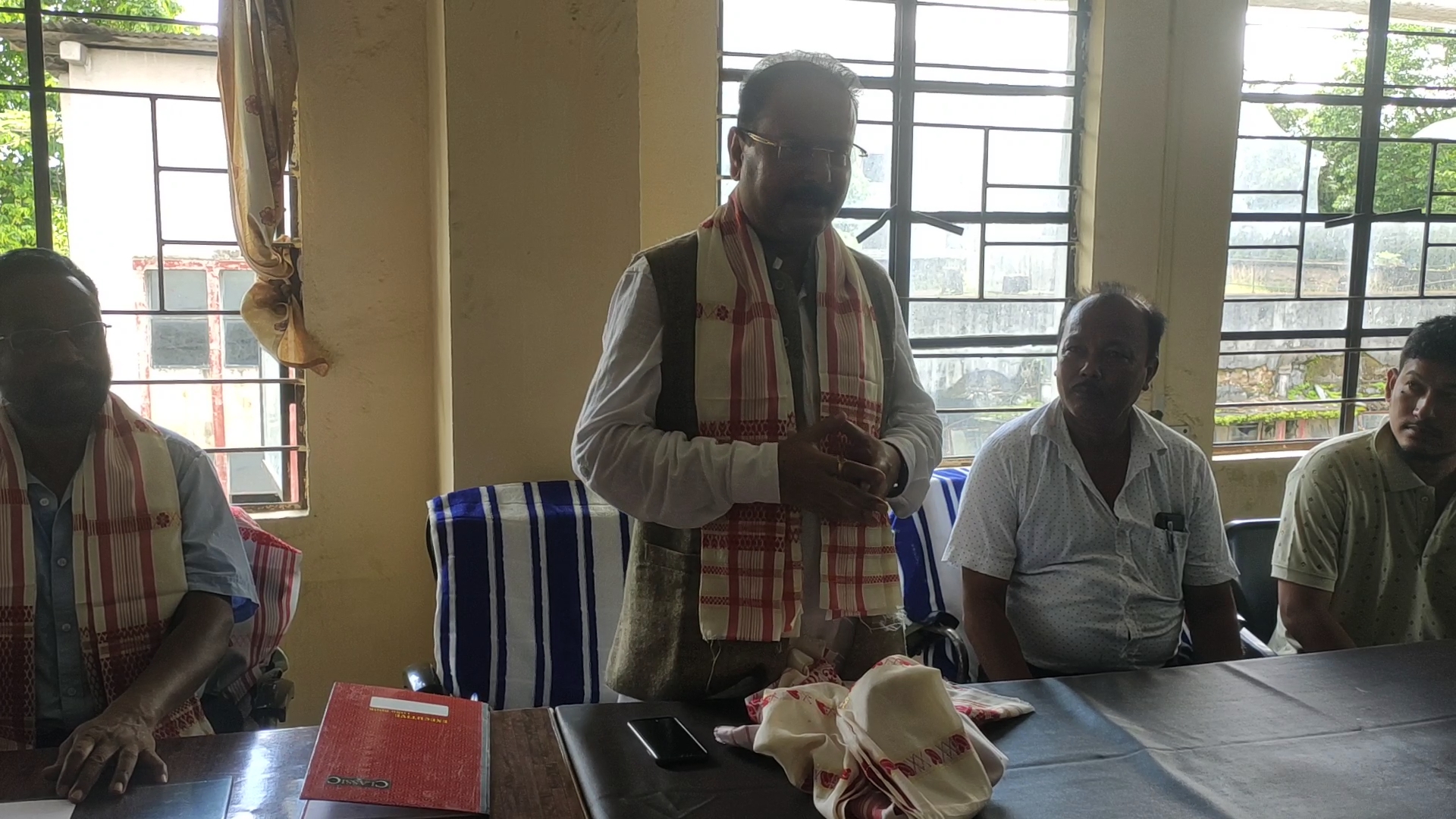 mla Jitu Goswami distribute Cycle to tea tribe people