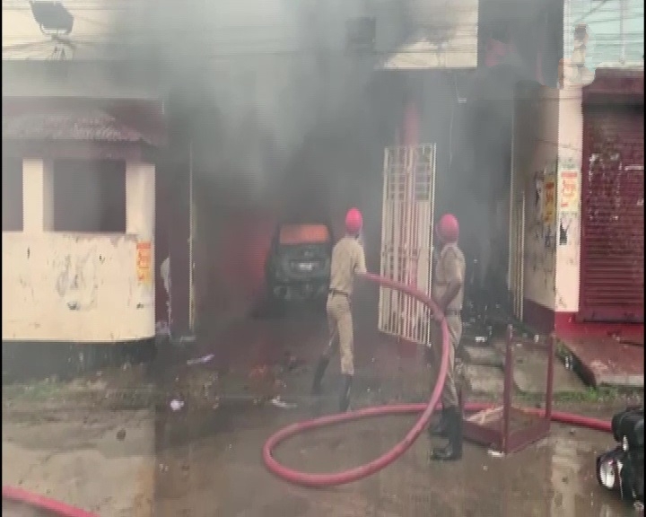 cpm offices set on fire