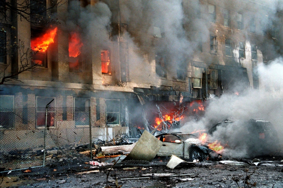 9/11ৰ আক্ৰমণৰ পিছৰ দৃশ্য