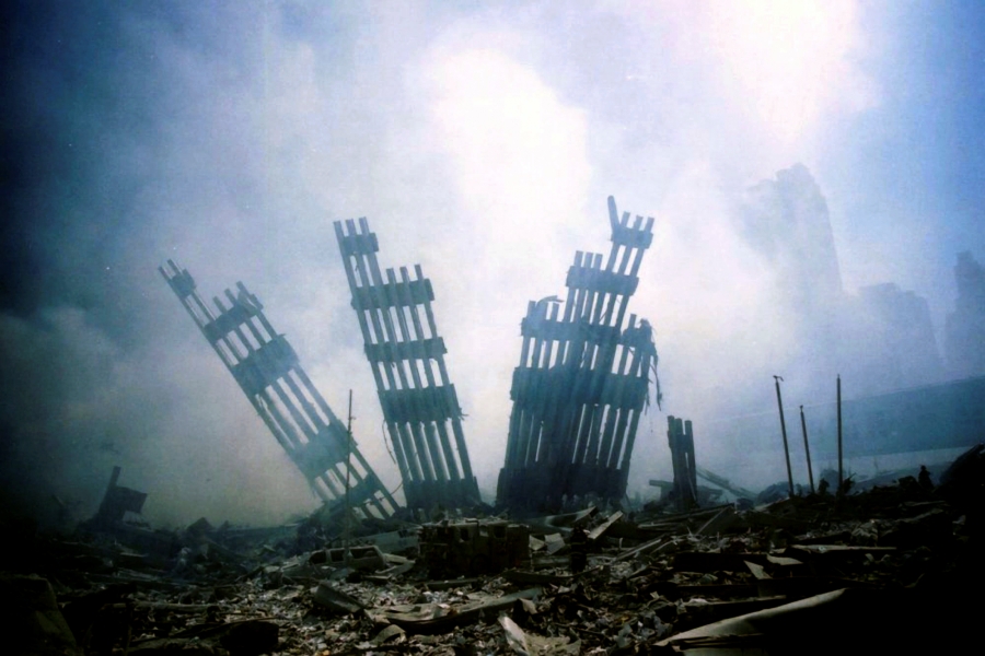 9/11ৰ আক্ৰমণৰ পিছৰ দৃশ্য