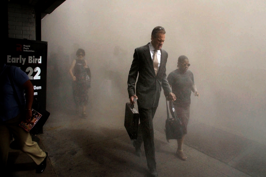 9/11ৰ আক্ৰমণৰ পিছৰ দৃশ্য