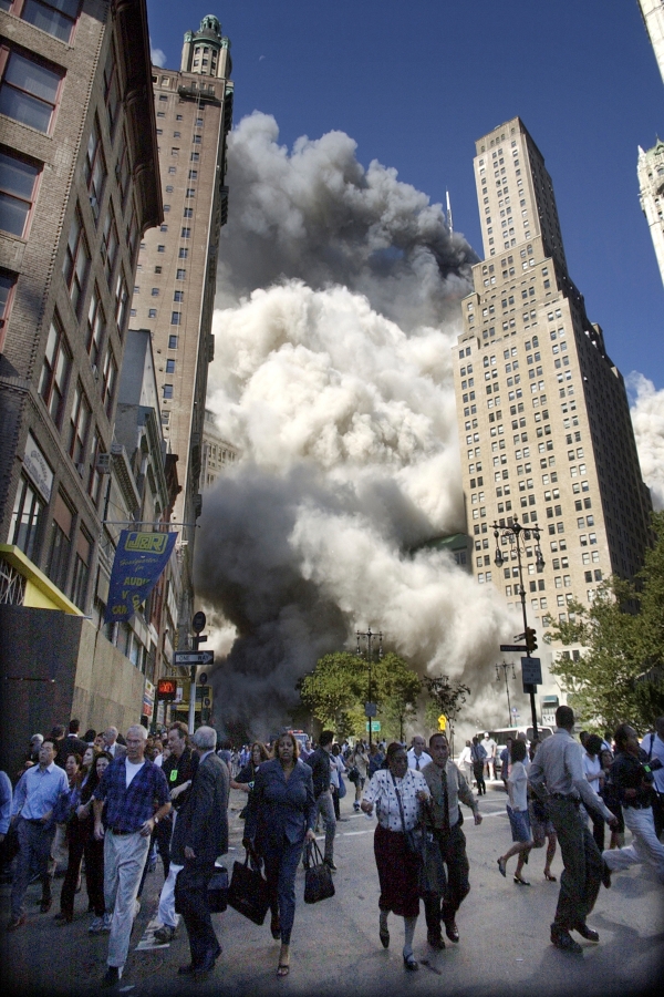 9/11ৰ আক্ৰমণৰ পিছৰ দৃশ্য