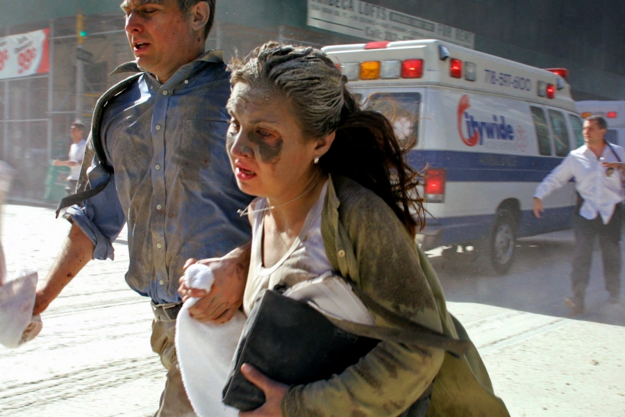 9/11ৰ আক্ৰমণৰ পিছৰ দৃশ্য