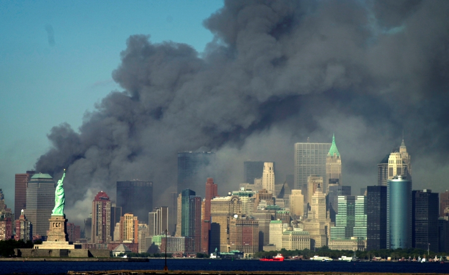 9/11ৰ আক্ৰমণৰ পিছৰ দৃশ্য