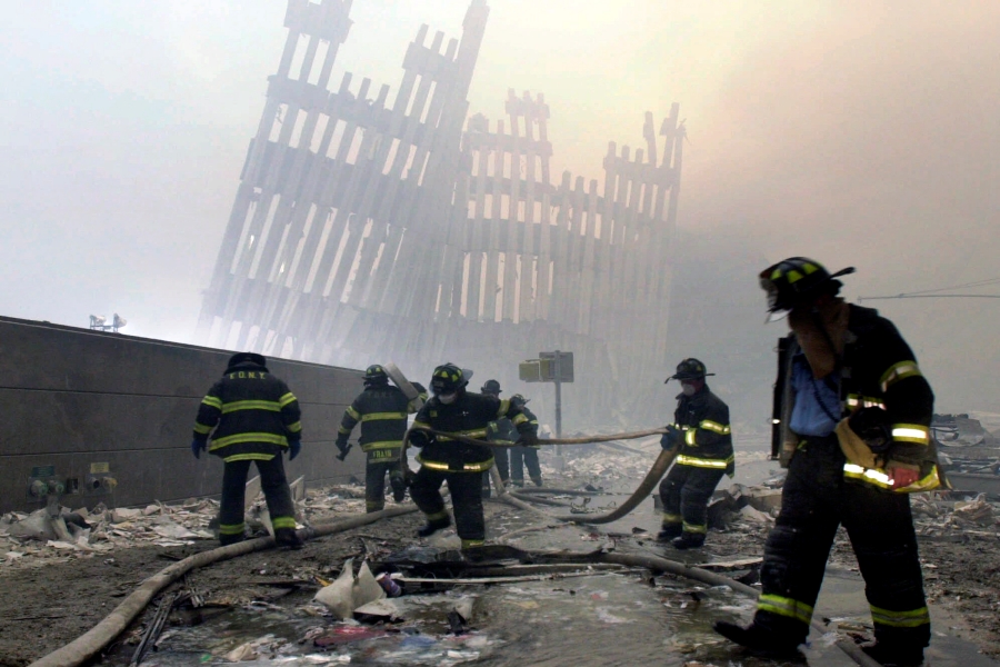 9/11ৰ আক্ৰমণৰ পিছৰ দৃশ্য