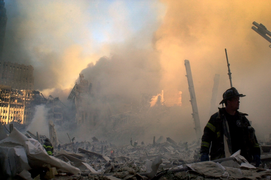 9/11ৰ আক্ৰমণৰ পিছৰ দৃশ্য