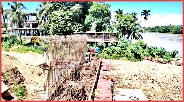 huge crake at sankar borua setu