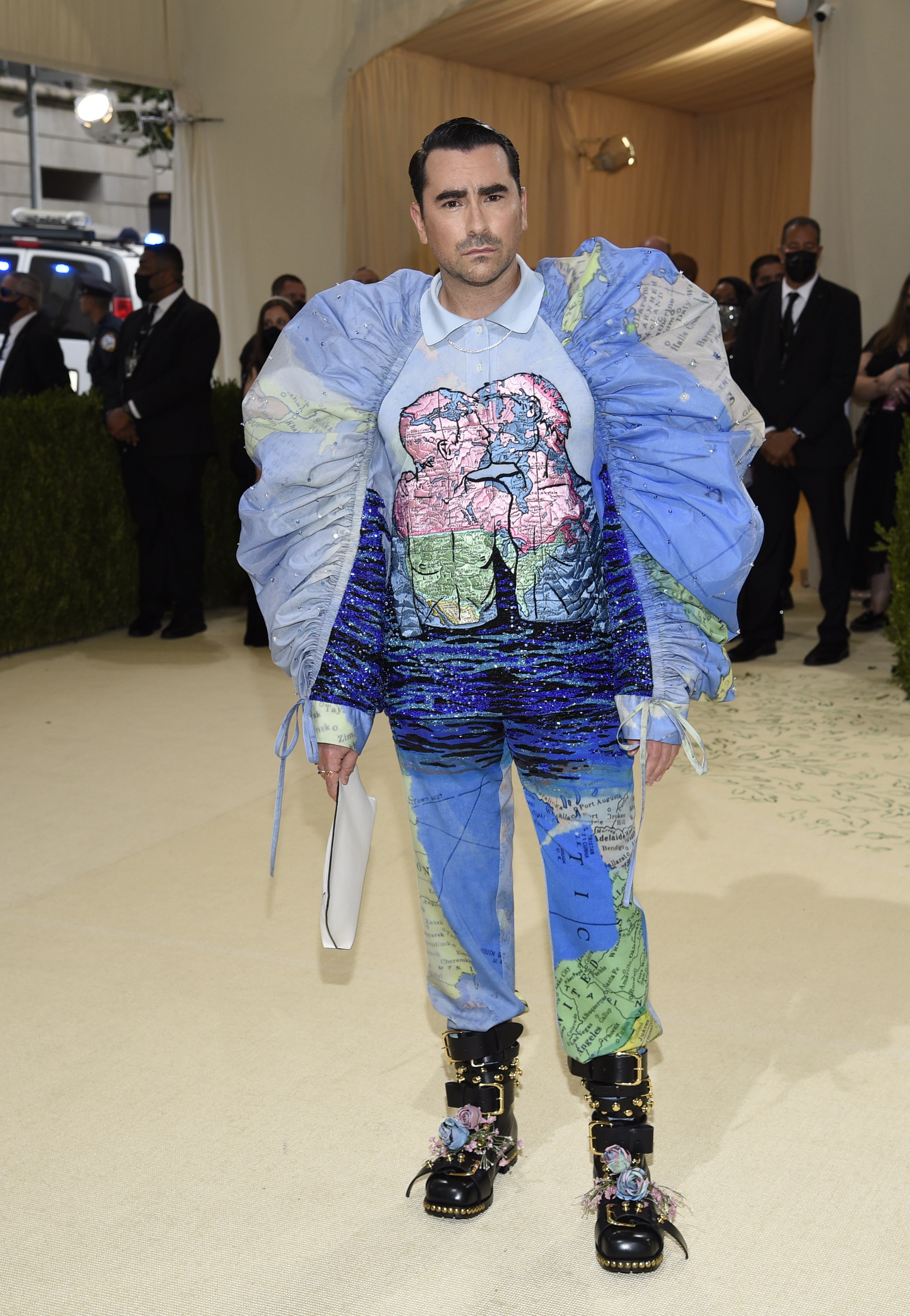 Dan Levy attends The Metropolitan Museum of Art's Costume Institute benefit gala celebrating the opening of the "In America: A Lexicon of Fashion" exhibition on Monday, Sept. 13, 2021, in New York.
