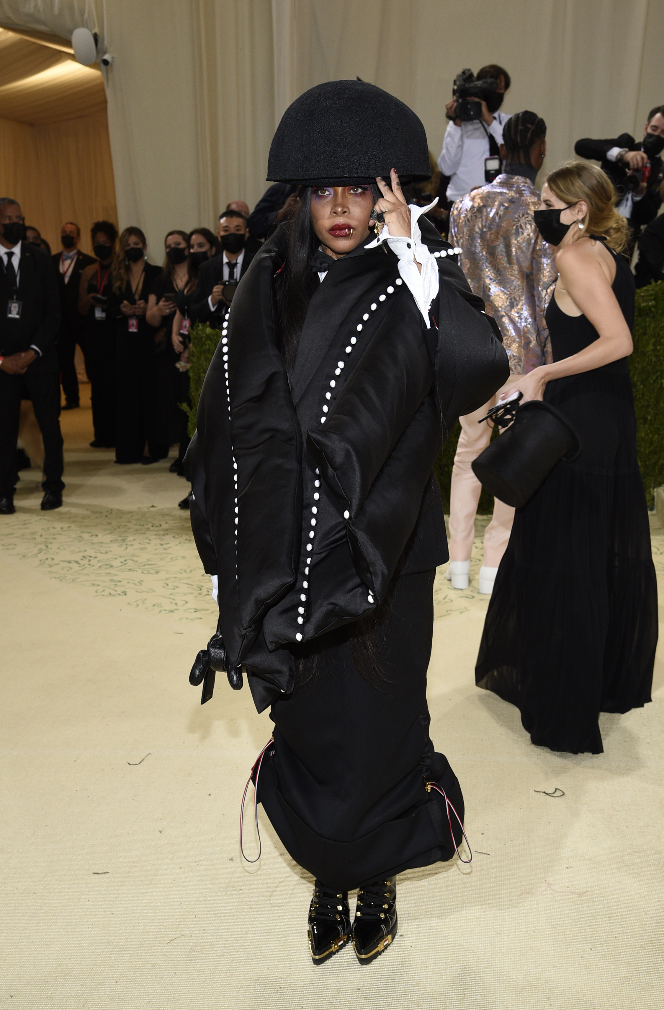 Erykah Badu attends The Metropolitan Museum of Art's Costume Institute benefit gala celebrating the opening of the "In America: A Lexicon of Fashion" exhibition on Monday, Sept. 13, 2021, in New York.