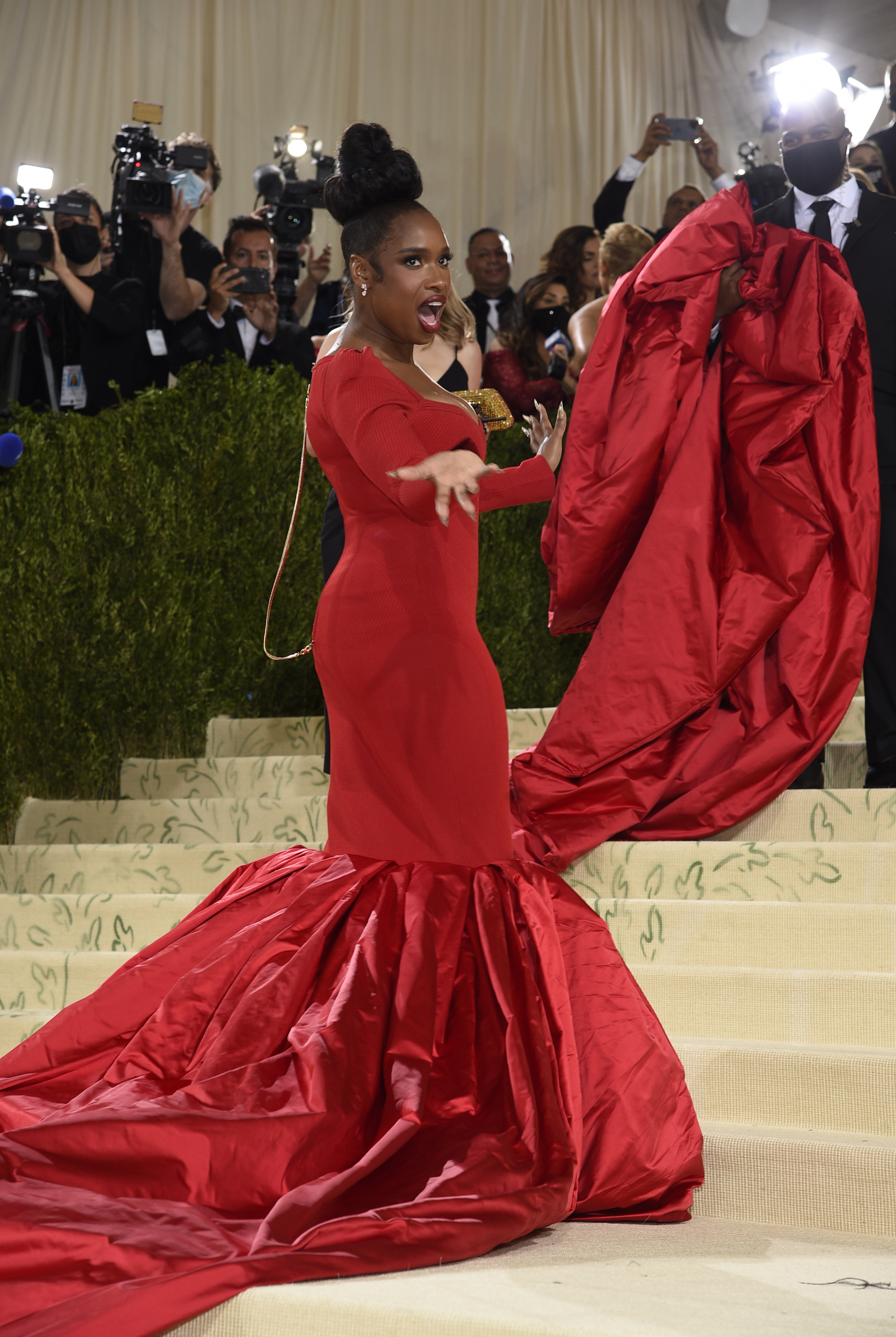 Jennifer Hudson attends The Metropolitan Museum of Art's Costume Institute benefit gala celebrating the opening of the "In America: A Lexicon of Fashion" exhibition on Monday, Sept. 13, 2021, in New York.