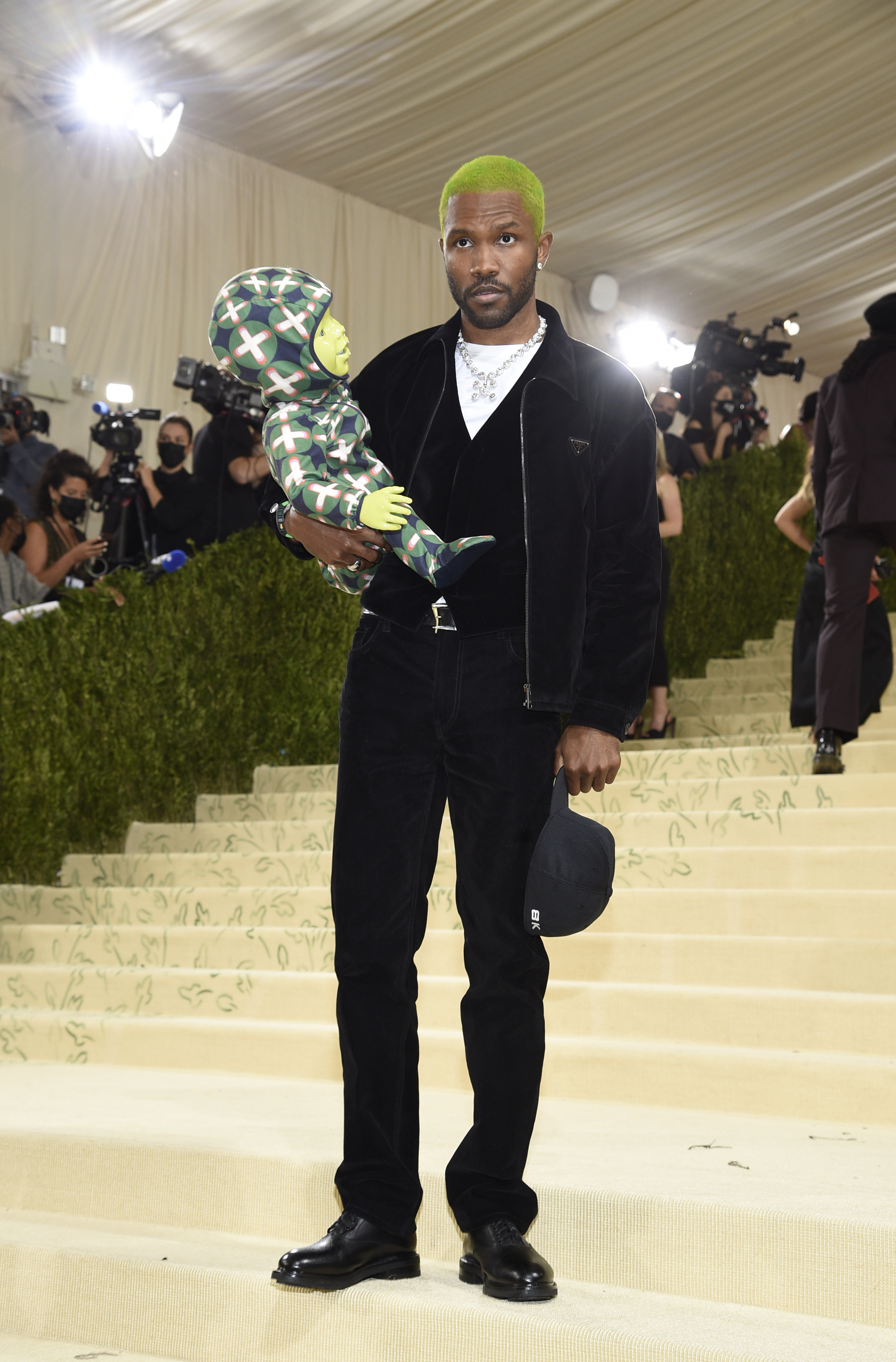 Frank Ocean attends The Metropolitan Museum of Art's Costume Institute benefit gala celebrating the opening of the "In America: A Lexicon of Fashion" exhibition on Monday, Sept. 13, 2021, in New York.