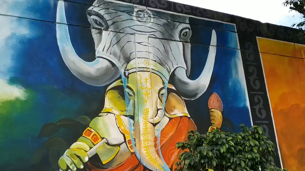 Rare mural of Lord Ganesha
