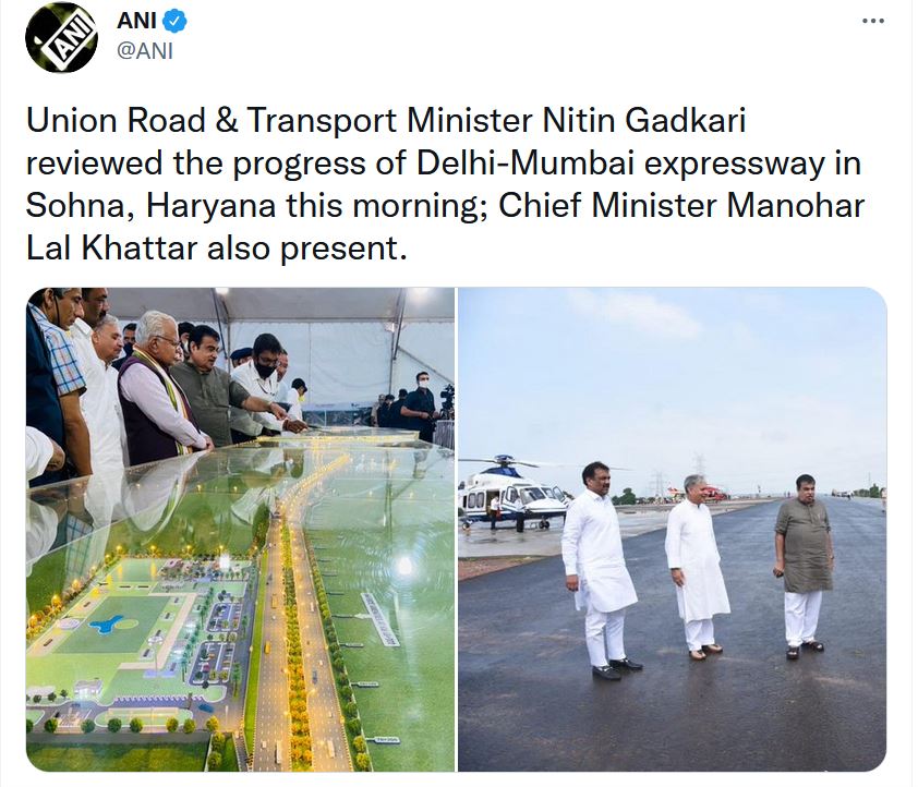 Nitin Gadkari reviews Delhi-Mumbai expressway