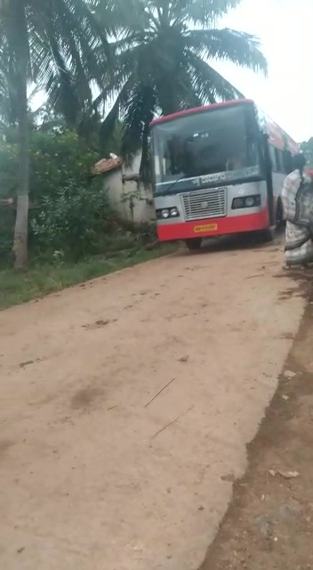 Bus arrives to the village of a young woman who refused to get marry