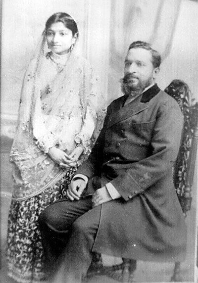Abbas Tyabji with daughter Sharifa