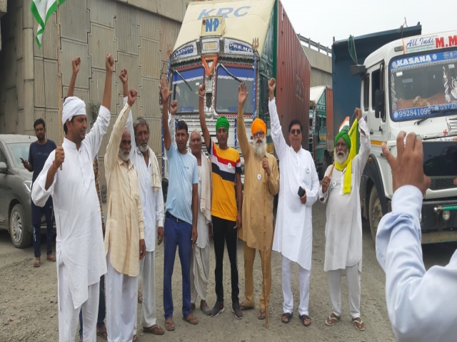 Alwar news, farmer protest