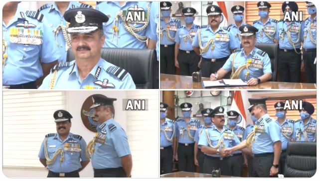 Air Chief Marshal VR Chaudhari takes charge as Indian Air Force chief