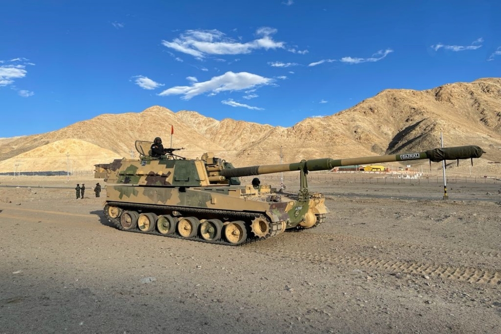 K9-Vajra self-propelled howitzer