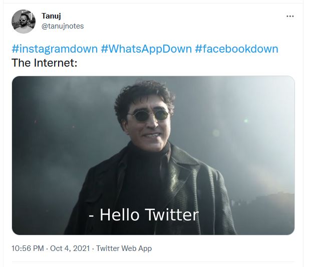 fb down twitter trolls