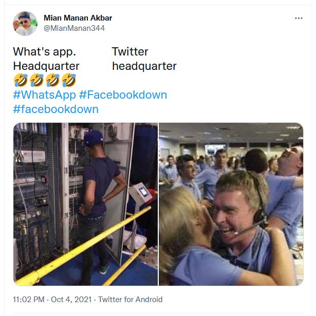 fb down twitter trolls