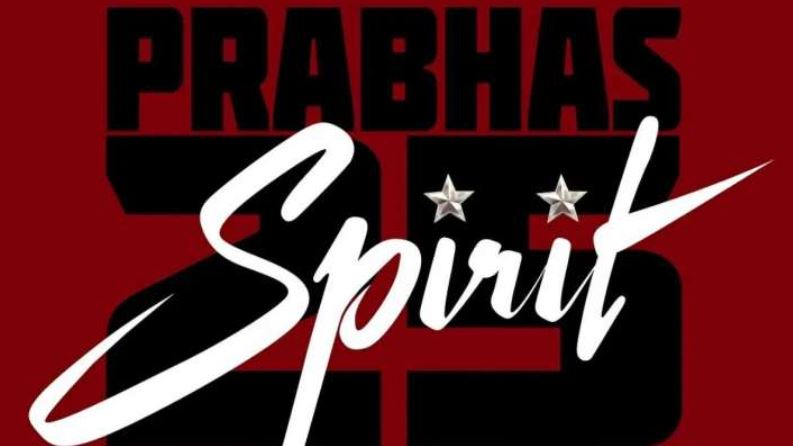 Prabhas announces his 25th film 'Spirit' with Sandeep Reddy Vanga