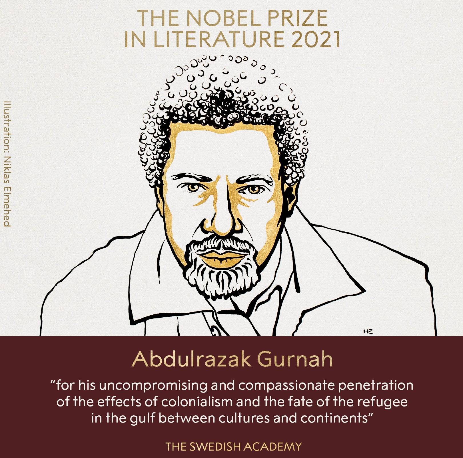 NobelPrize in Literature,  novelist Abdulrazak Gurnah