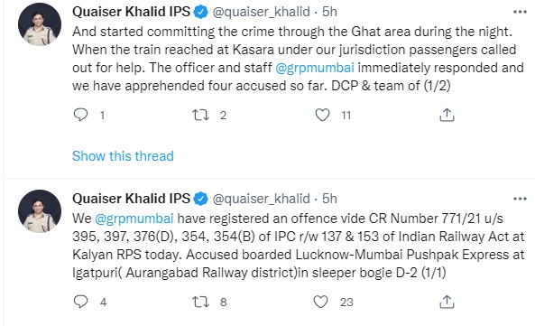 Quaiser Khalid's tweet