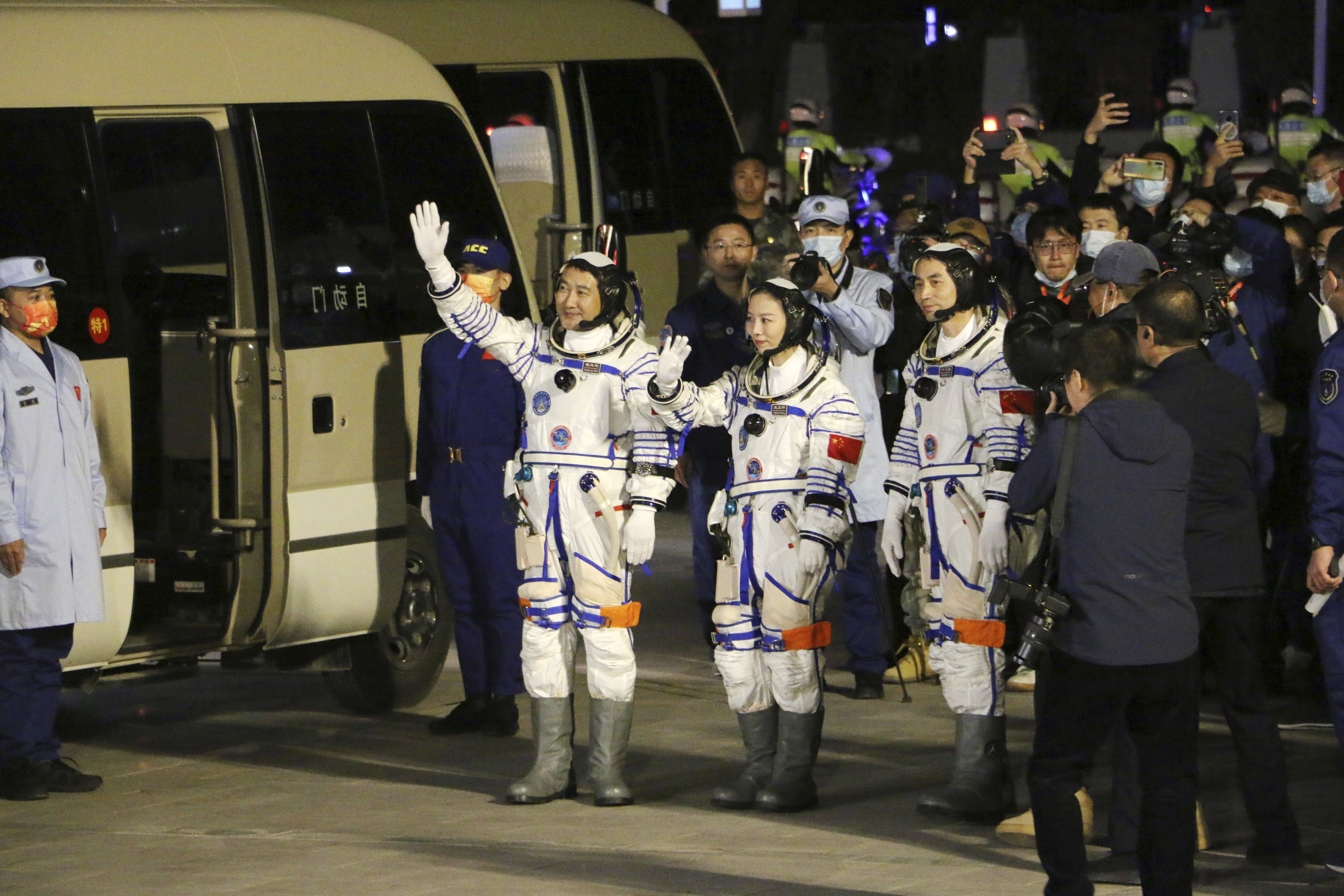 Chinese astronauts enter space station for record six months stay