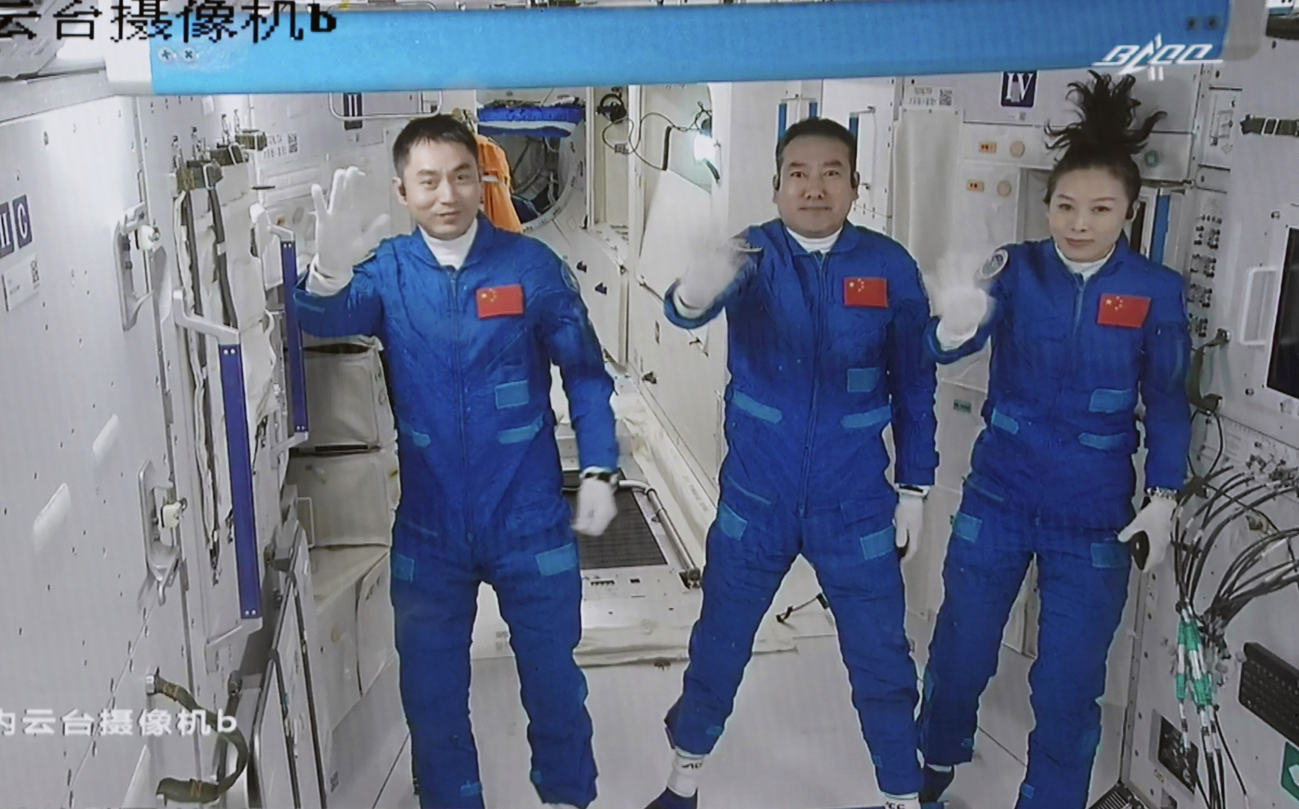Chinese astronauts enter space station for record six months stay